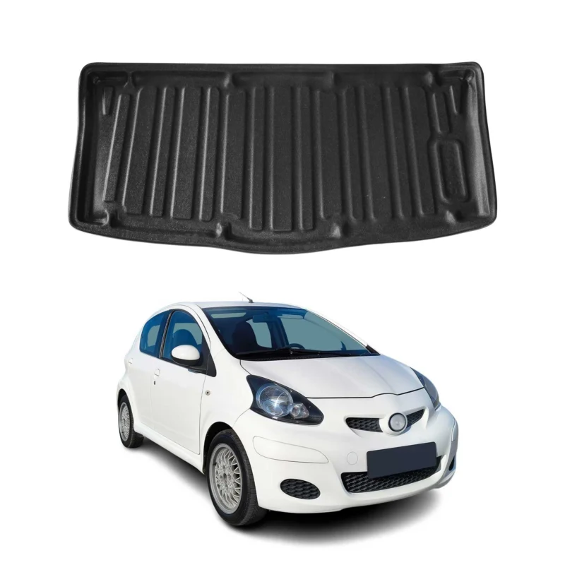 Kofferraumwanne Laderaumwanne für Toyota Aygo 2005-2014 Schrägheck Gummi TPE