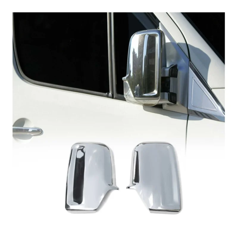 Spiegelkappen Spiegelabdeckung für VW Crafter 2006-2017 Chrom ABS Silber