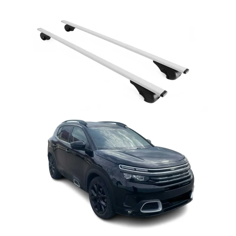 Dachträger Grundträger für Citroen C5 Aircross 2018-2025 75kg Stahl Silber 2 tlg