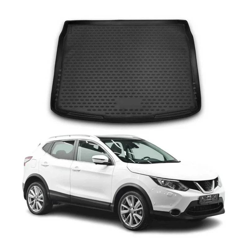 Kofferraummatte Kofferraumwanne für Nissan Qashqai J11 2014-2021 Gummi TPE