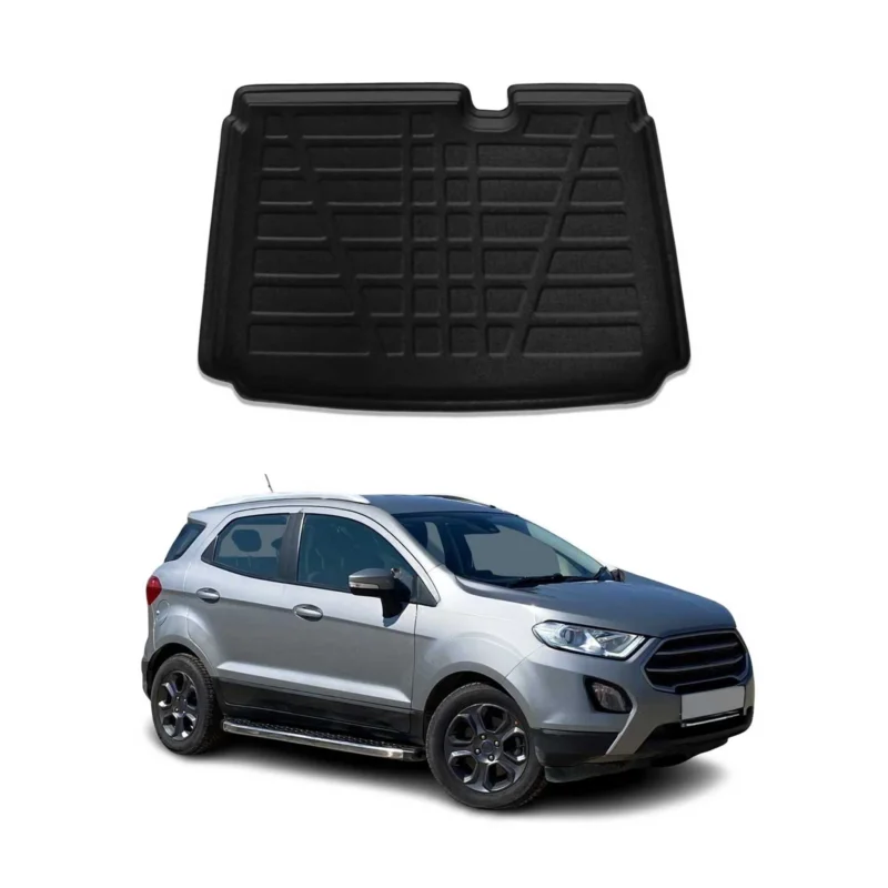 Kofferraumwanne Laderaumwanne für Ford Ecosport II 2018-23 Facelift TPE Schwarz