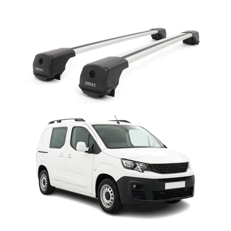 Dachträger Grundträger für Peugeot Partner mk3 2018-2026 Aluminium 75kg Grau 2x