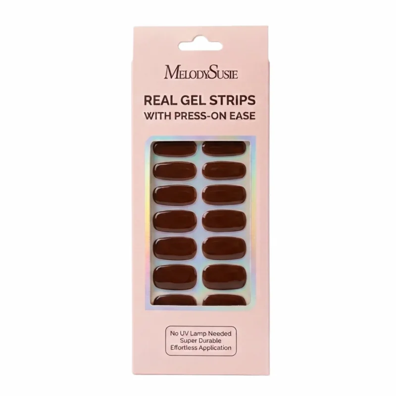 MelodySusie Classic Collection Real Gel Nail Strips Mani & Pedi Set Cherry Jelly