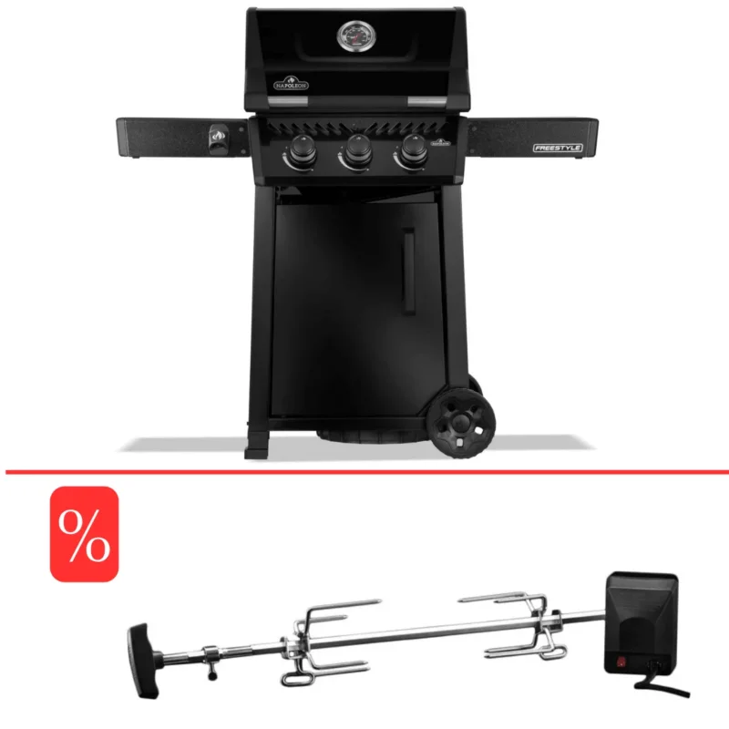 Napoleon Freestyle 365, 3 Hauptbrenner mit Tür, schwarz inkl. Rotisserie - Grillstar.deNapoleon Freestyle 365, 3 Hauptbrenner mit Tür, schwarz inkl. RotisserieNapoleonGrillstar.de