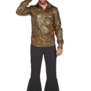 Party blouse disco Goud van Wilbers & Wilbers koop je bij Partywinkel