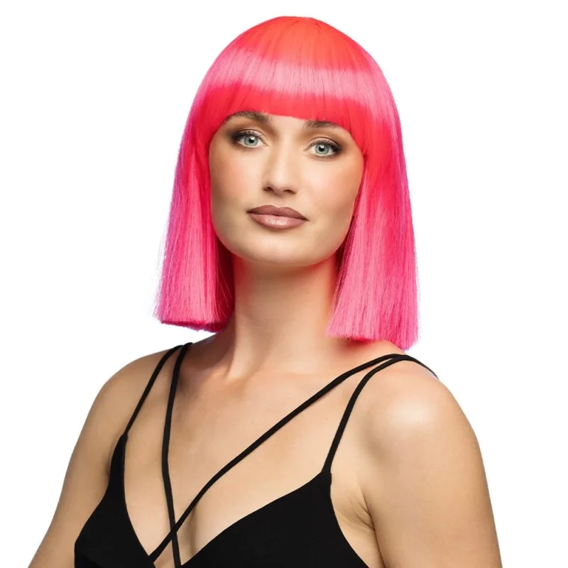 Pruik Djamilla playful pink van Boland koop je bij Partywinkel