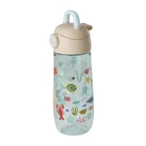 RICE - Trinkflasche 550ml Oceans Print Blau