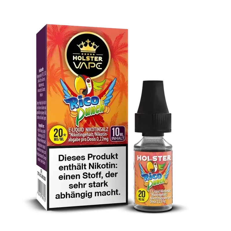 Holster Nikotinsalz - Rico Punch - Liquid 10ml