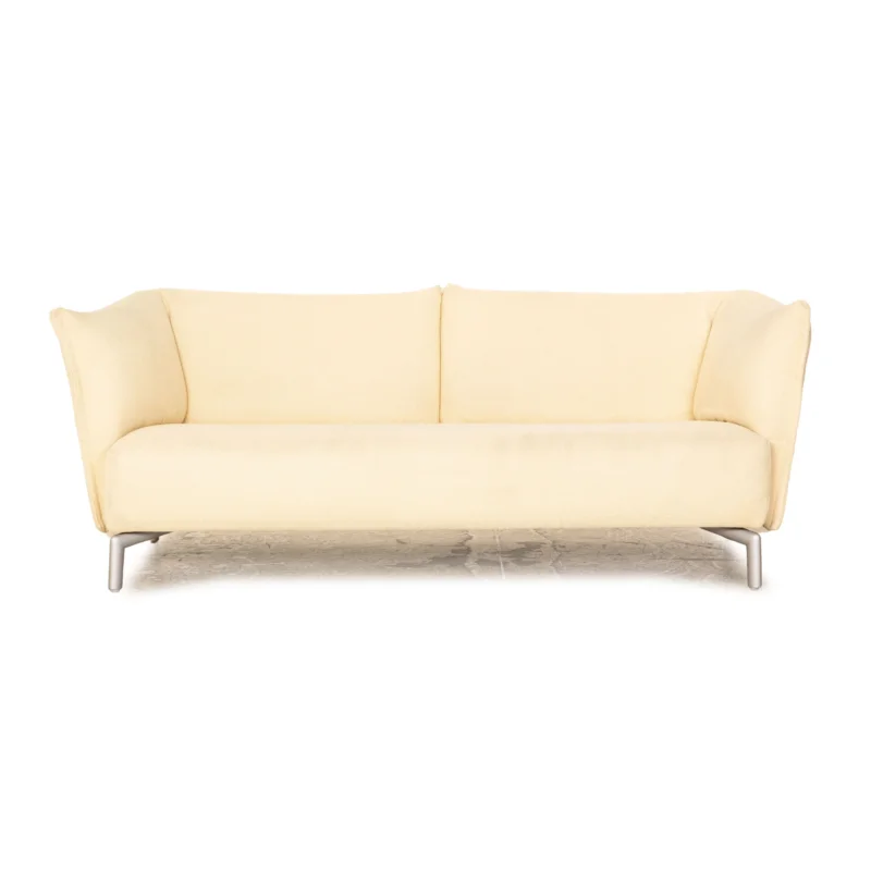 Rolf Benz Stoff Dreisitzer Stoff Beige Sofa Couch