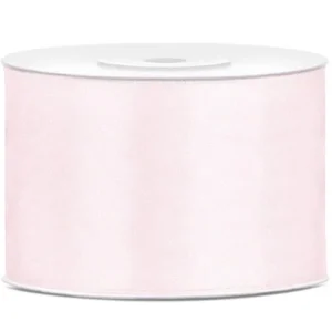 Satijn Lint Lichtroze Pastel 50mm 25m van Partydeco koop je bij Partywinkel