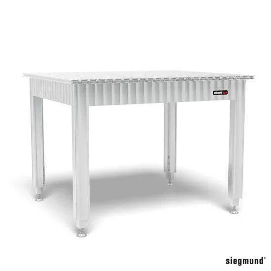 Produktansicht von Siegmund Werkbank 1200 x 1000 x 900 mm mit Aluminium-Tischprofilen System 16
