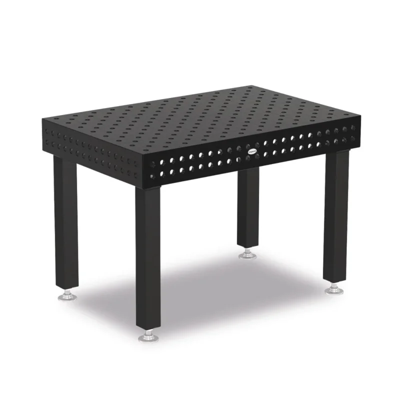 Produktansicht von Siegmund Schweißtisch 1200 x 800 x 150 mm Professional Extreme 8.7 System 22 Plasmanitriert, Diagonalraster höhenverstellbar 550-900 mm