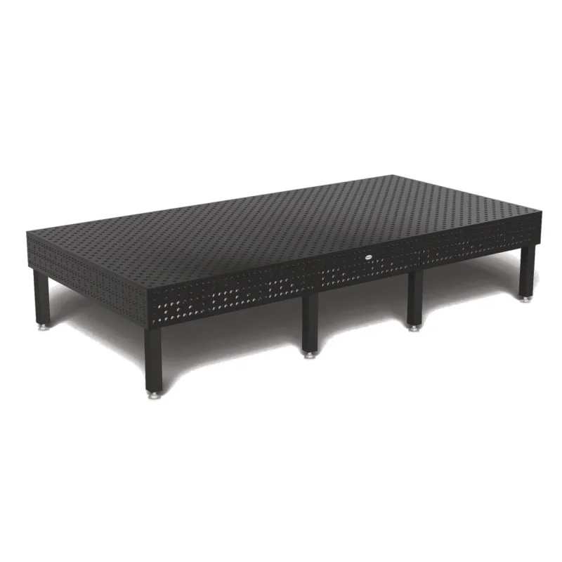 Produktansicht von Siegmund Schweißtisch 4000 x 2000 x 300 mm Professional Extreme 8.8 PLUS System 28 Plasmanitriert, Diagonalraster höhenverstellbar 550-900 mm