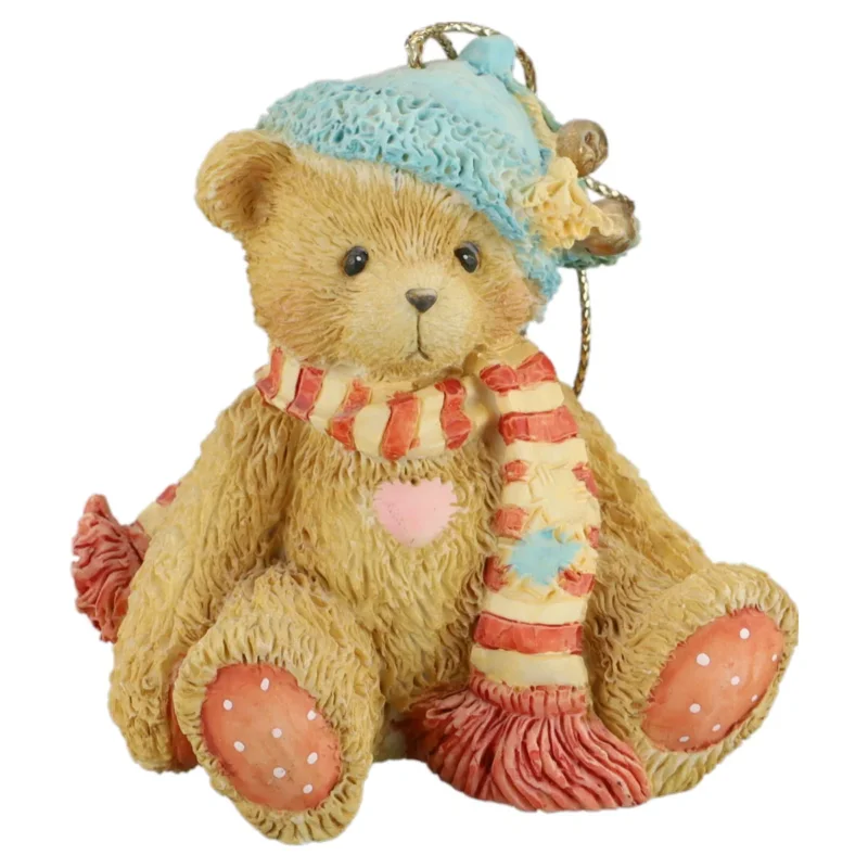 Teddy 951226 "Bear With Holly On Hat" Hanging Ornament Enesco Cherished Teddies mit OVP