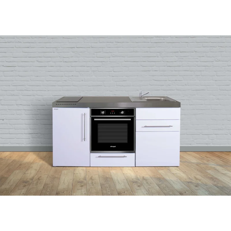 Stengel - Mini-Küche Miniküche Premiumline MPB170KSBOGKFliBreS weiß
