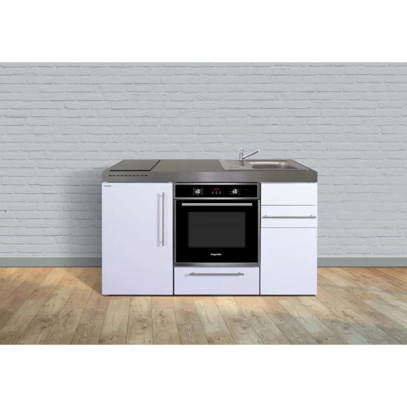 Stengel - Mini-Küche Miniküche Premiumline MPB150KSBOGKFliBreS weiß