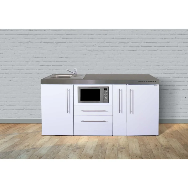 Stengel - Mini-Küche Miniküche Premiumline MPMMM180AMWBli2Sn Mokka metallic