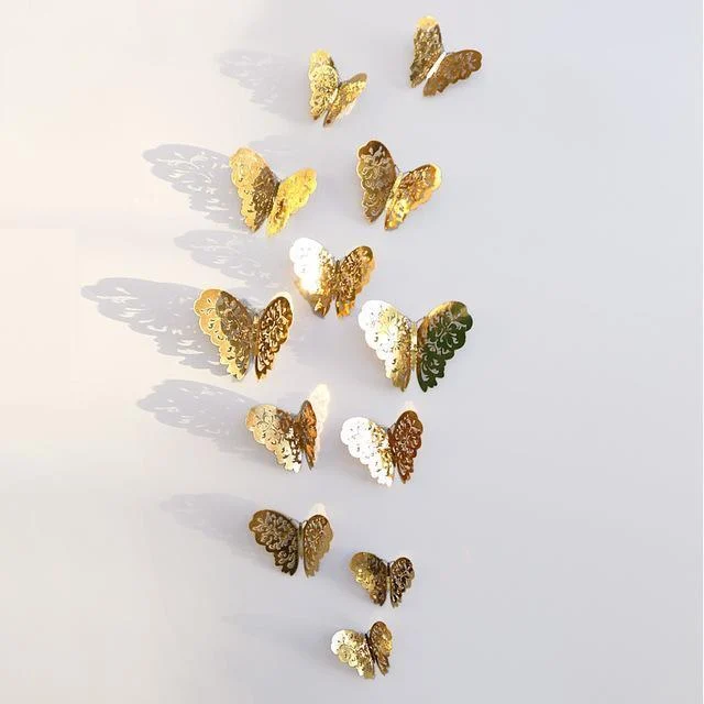 ButterflyGlow 3D-Schmetterlingsdekoration | Wanddekoration | Frühling & Sommer | Klassisch & Modern